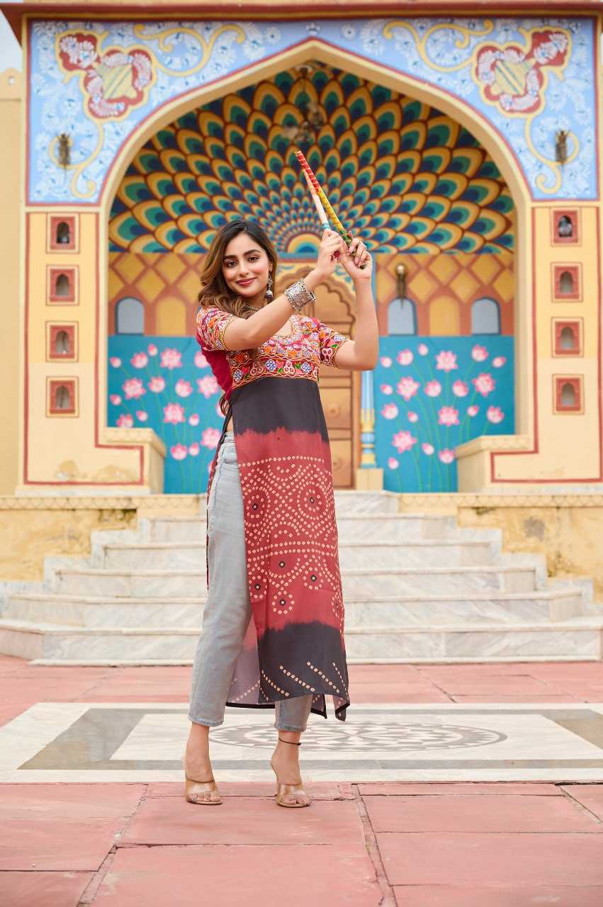 Ynf Reyon Cotton KESH489 1190 Kurti Wholesale Printed Kurtis Half Sleeve Kurtis Round Neck Kurtis Manufacturer- Kapda Export