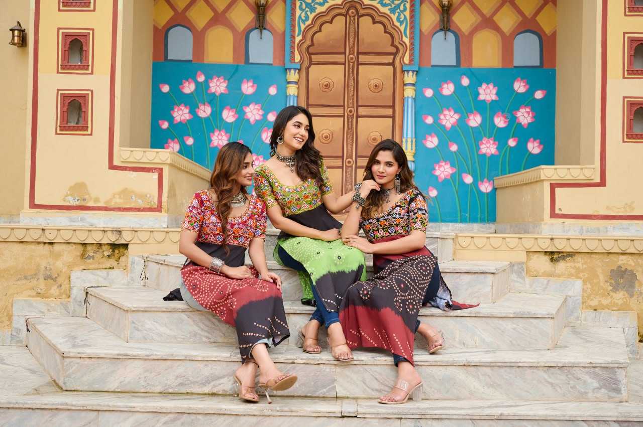 Ynf Reyon Cotton KESH489 1190 Kurti Wholesale Printed Kurtis Half Sleeve Kurtis Round Neck Kurtis Manufacturer- Kapda Export