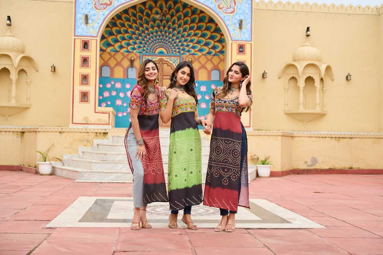 Ynf Reyon Cotton KESH489 1190 Kurti Wholesale Printed Kurtis Half Sleeve Kurtis Round Neck Kurtis Manufacturer- Kapda Export