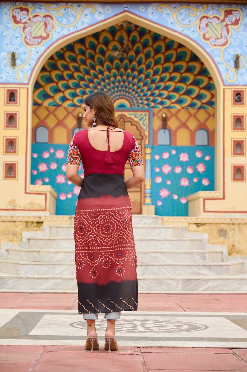 Ynf Reyon Cotton KESH489 1190 Kurti Wholesale Printed Kurtis Half Sleeve Kurtis Round Neck Kurtis Manufacturer- Kapda Export