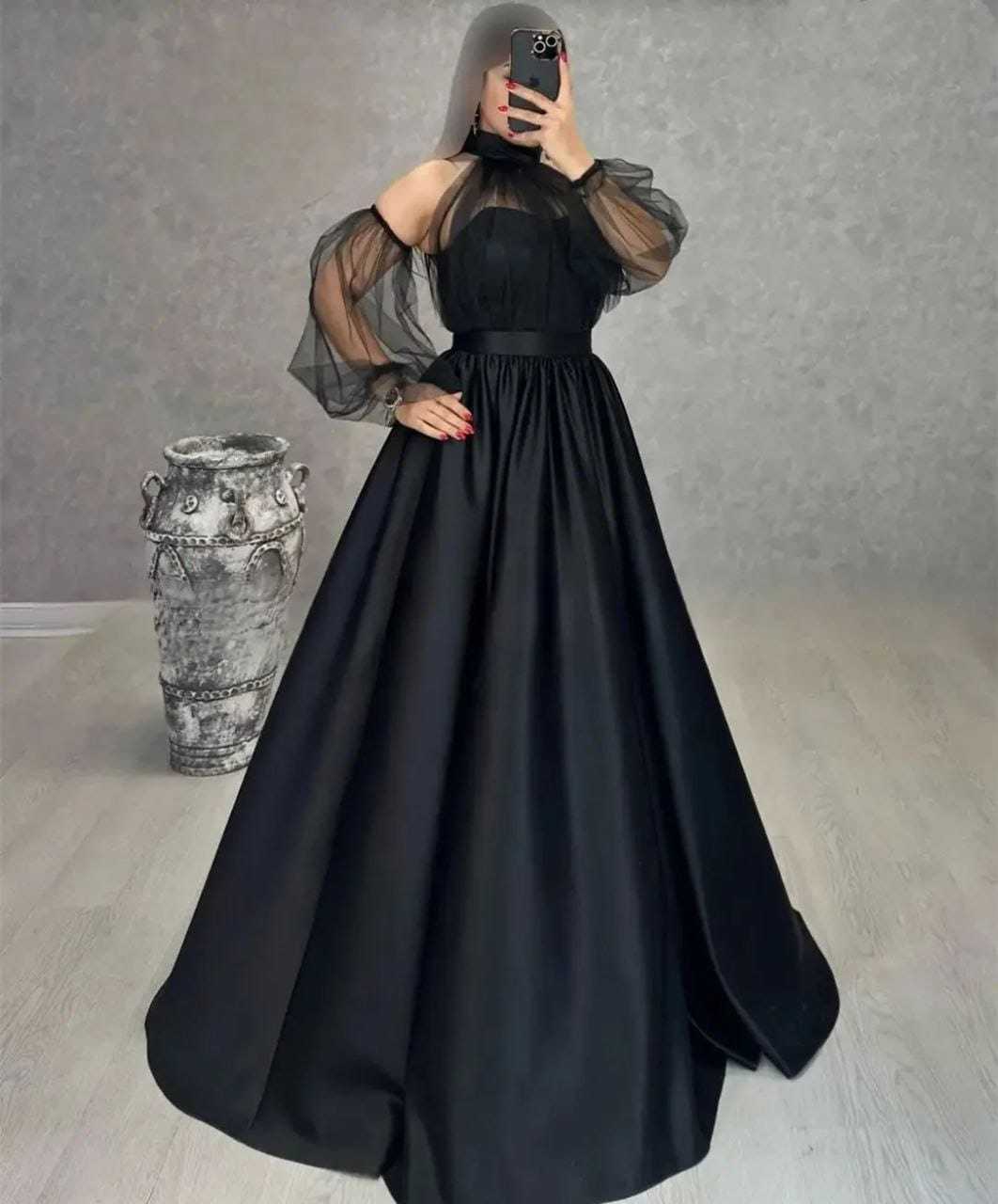 Ynf Satin RIN157 2148 Gowns Plus Size Collections Wholesale Party Gowns Net Gowns Satin Gowns Manufacturer- Kapda Export