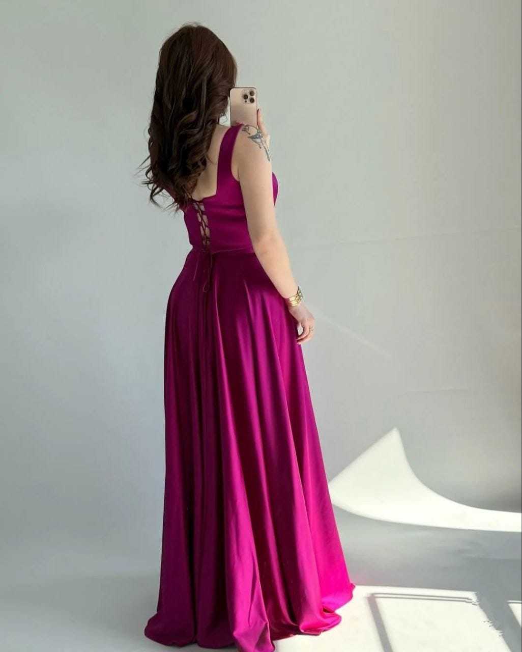 Ynf Satin RIN157 2151 Gowns Plus Size Collections Wholesale Party Gowns Designer Gowns Satin Gowns Manufacturer- Kapda Export