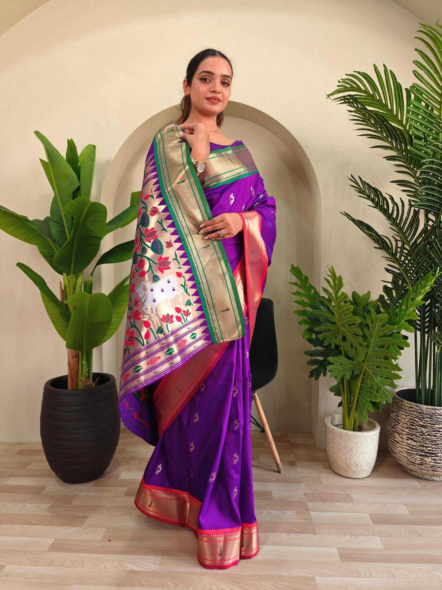Ynf Silk KESH249 Aabha Silk Sarees Wholesale Paithani Sarees Brocade Sarees Designer Silk Sarees Manufacturer- Kapda Export