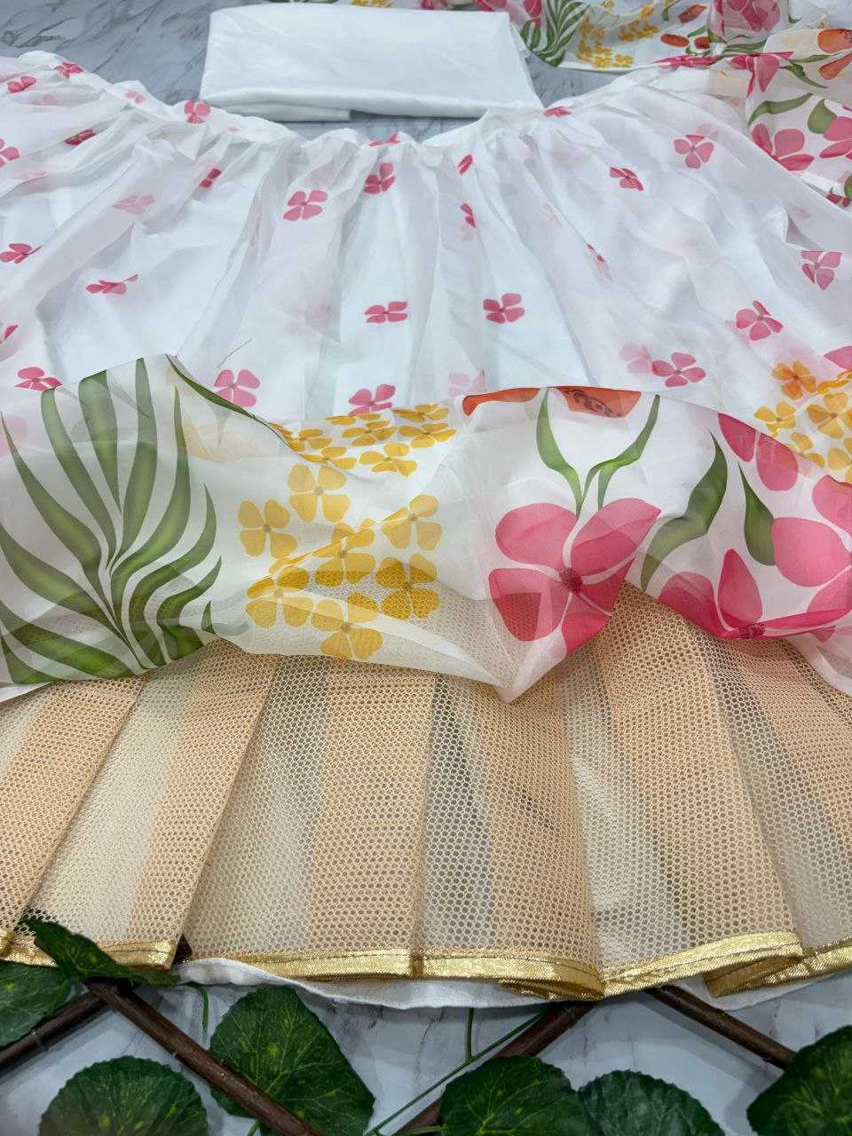 Ynf Silk KESH508 1052 Lehengas Wholesale Fancy Lehenga Printed Lehenga White Lehenga Manufacturer- Kapda Export