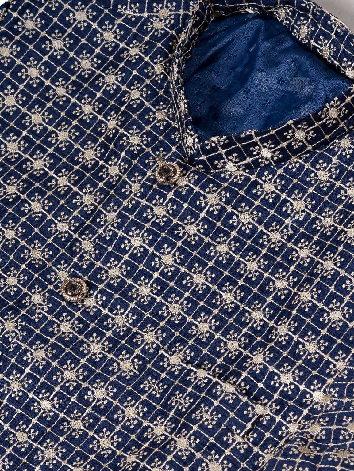 Ynf Silk RIN223 1717 Mens Wear Wholesale Kurta Set with Jacket Designer Ethnic Set Indo Western Manufacturer- Kapda Export