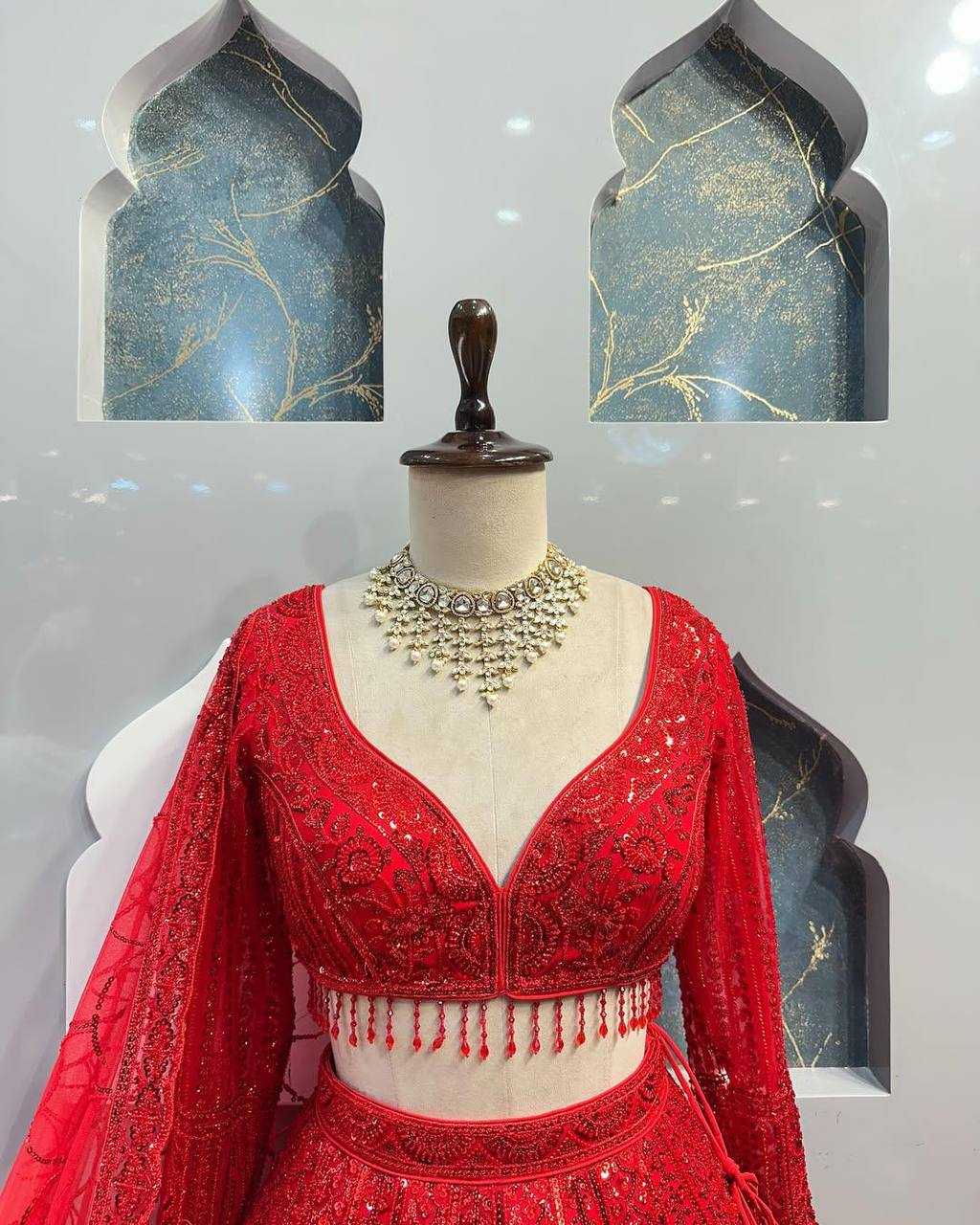 Ynf Soft Net KESH512 1770 Lehengas Wedding Collections Festive Collections Wholesale Net Fancy Lehenga Lehenga With Blouse Red Lehenga Manufacturer- Kapda Export