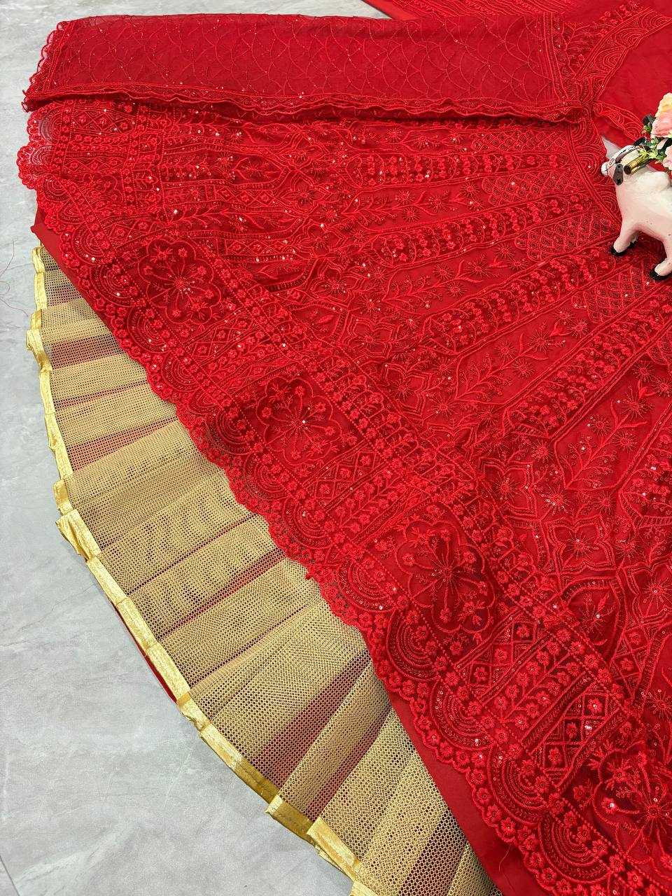 Ynf Soft Net KESH512 1770 Lehengas Wedding Collections Festive Collections Wholesale Net Fancy Lehenga Lehenga With Blouse Red Lehenga Manufacturer- Kapda Export