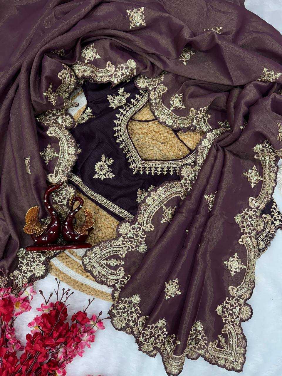 Ynf Soft Silk KESH151 5475 Sarees Bollywood Collections Festive Collections Wholesale Embroidered Sarees Silk Sarees Divyanka Tripathi Manufacturer- Kapda Export