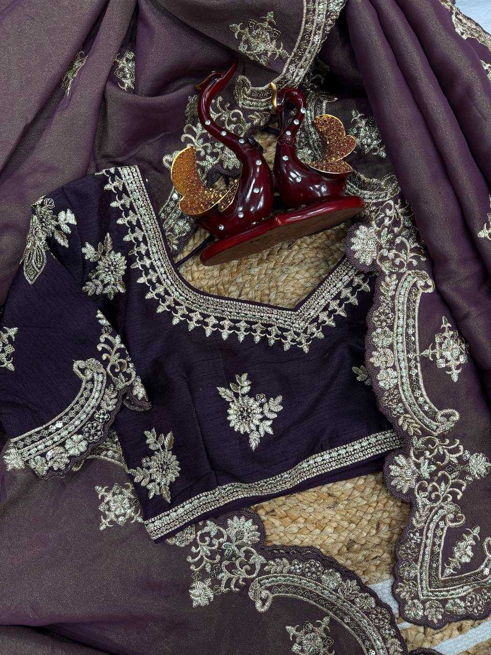 Ynf Soft Silk KESH151 5475 Sarees Bollywood Collections Festive Collections Wholesale Embroidered Sarees Silk Sarees Divyanka Tripathi Manufacturer- Kapda Export