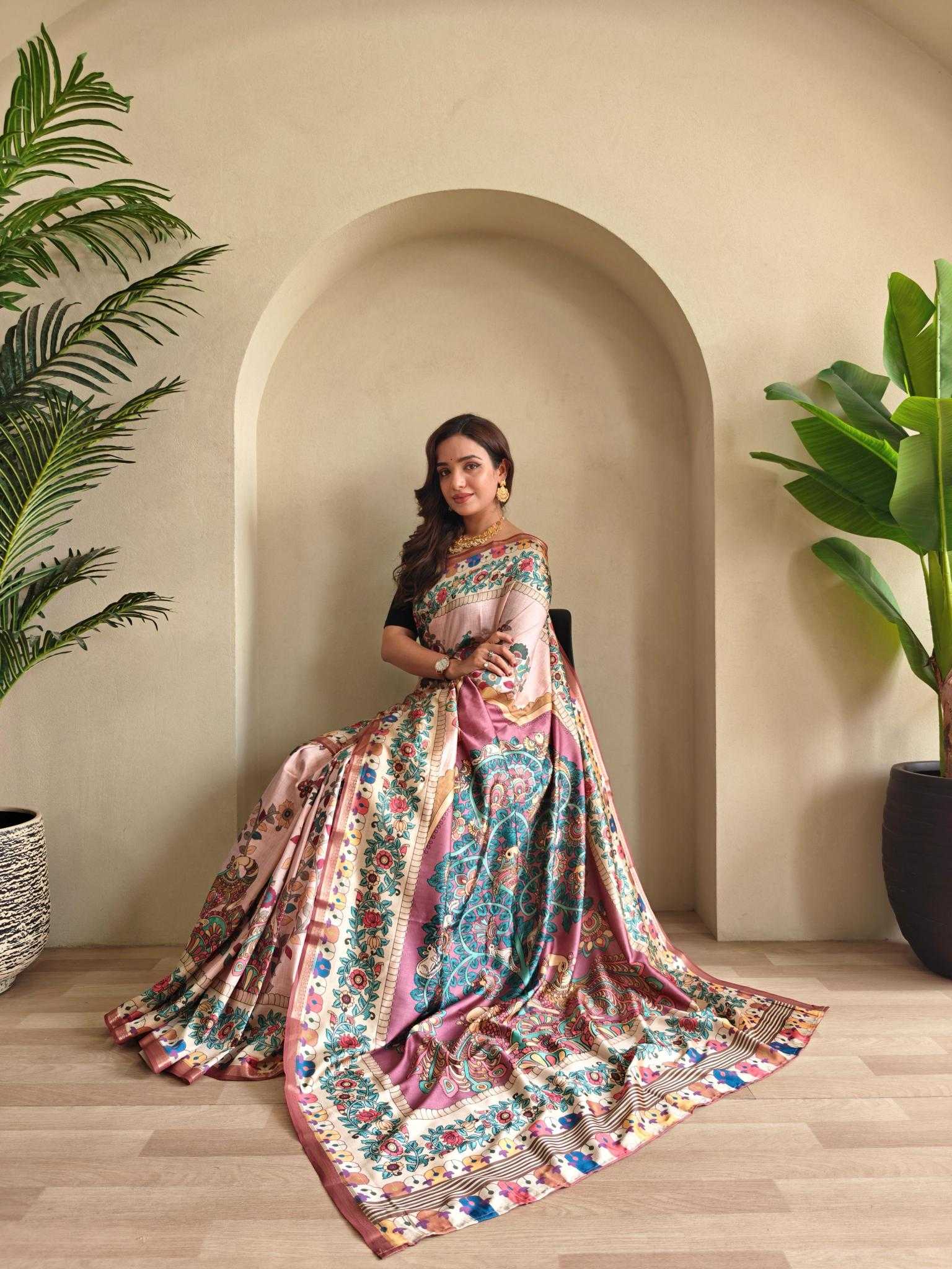 Ynf Soft Silk KESH249 Zalak Silk Sarees Wedding Collections Festive Collections Wholesale Soft Silk Sarees Brocade Sarees Printed Silk Saree Manufacturer- Kapda Export