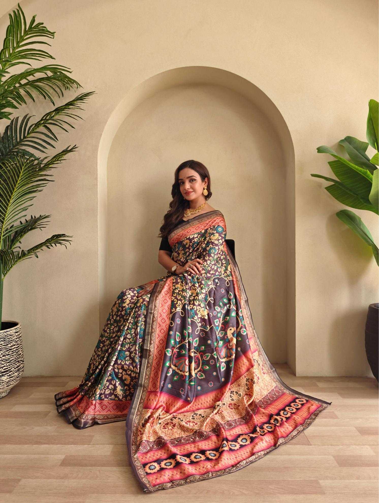 Ynf Soft Silk KESH249 Zalak Silk Sarees Wedding Collections Festive Collections Wholesale Soft Silk Sarees Brocade Sarees Printed Silk Saree Manufacturer- Kapda Export