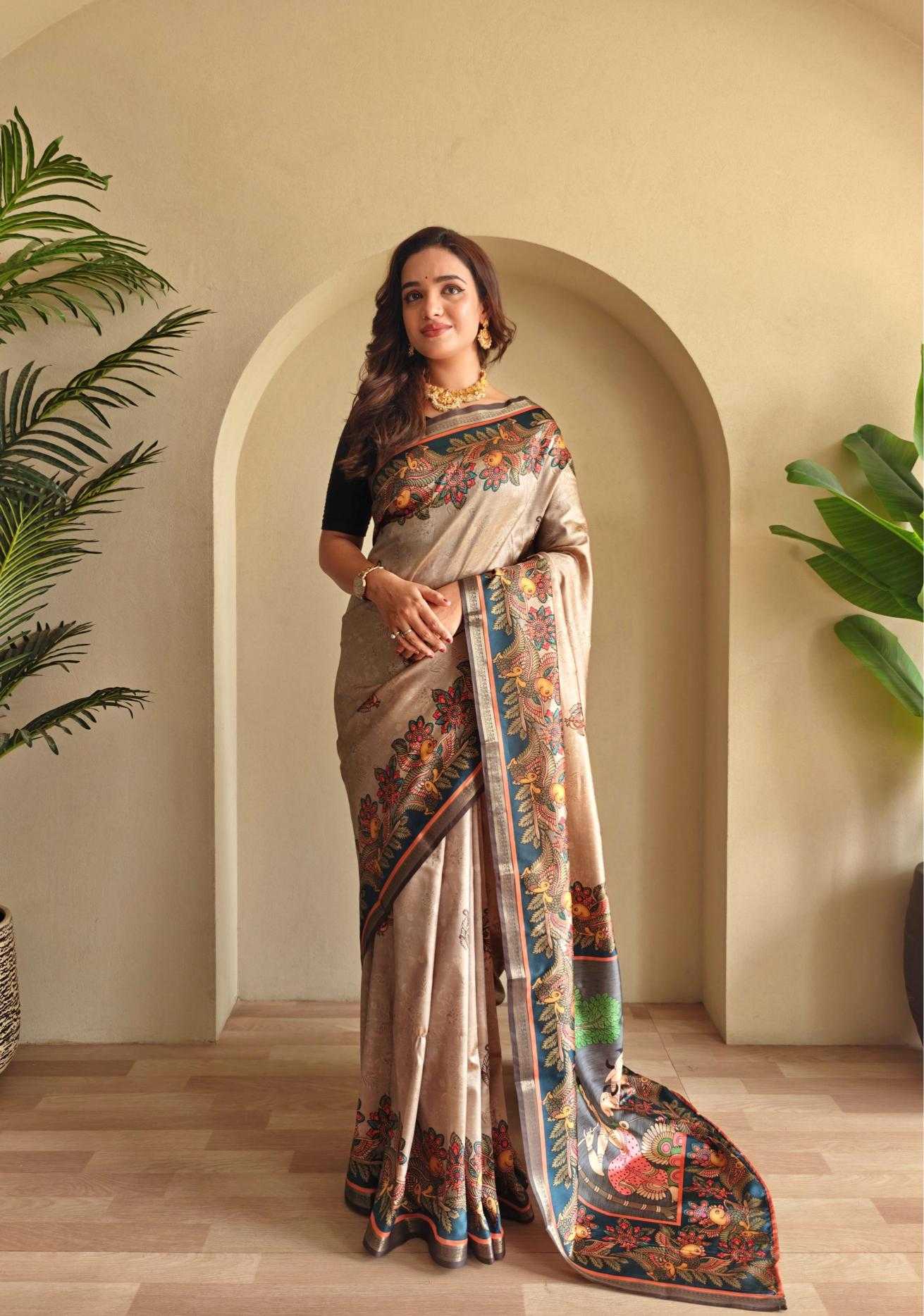 Ynf Soft Silk KESH249 Zalak Silk Sarees Wedding Collections Festive Collections Wholesale Soft Silk Sarees Brocade Sarees Printed Silk Saree Manufacturer- Kapda Export