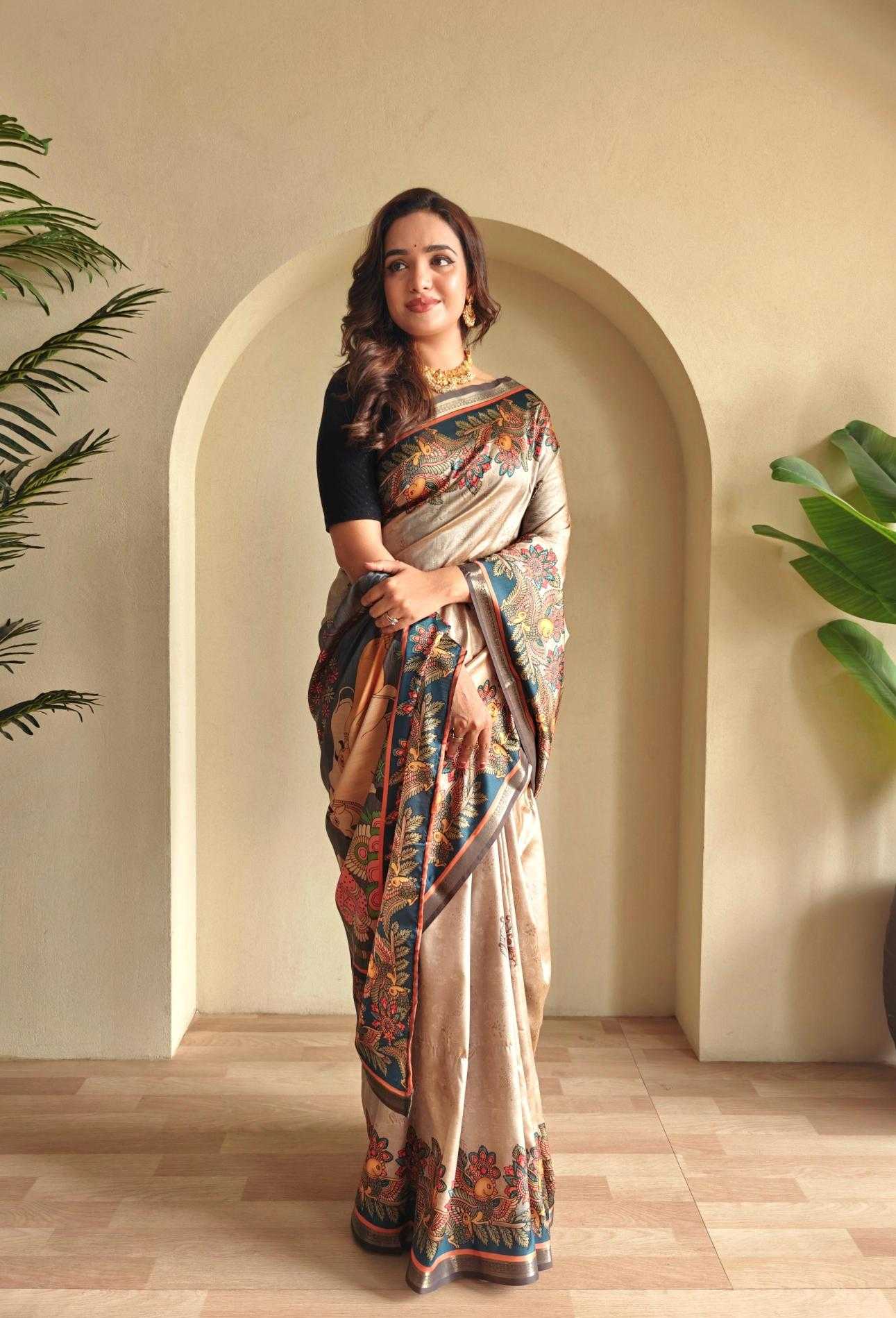 Ynf Soft Silk KESH249 Zalak Silk Sarees Wedding Collections Festive Collections Wholesale Soft Silk Sarees Brocade Sarees Printed Silk Saree Manufacturer- Kapda Export