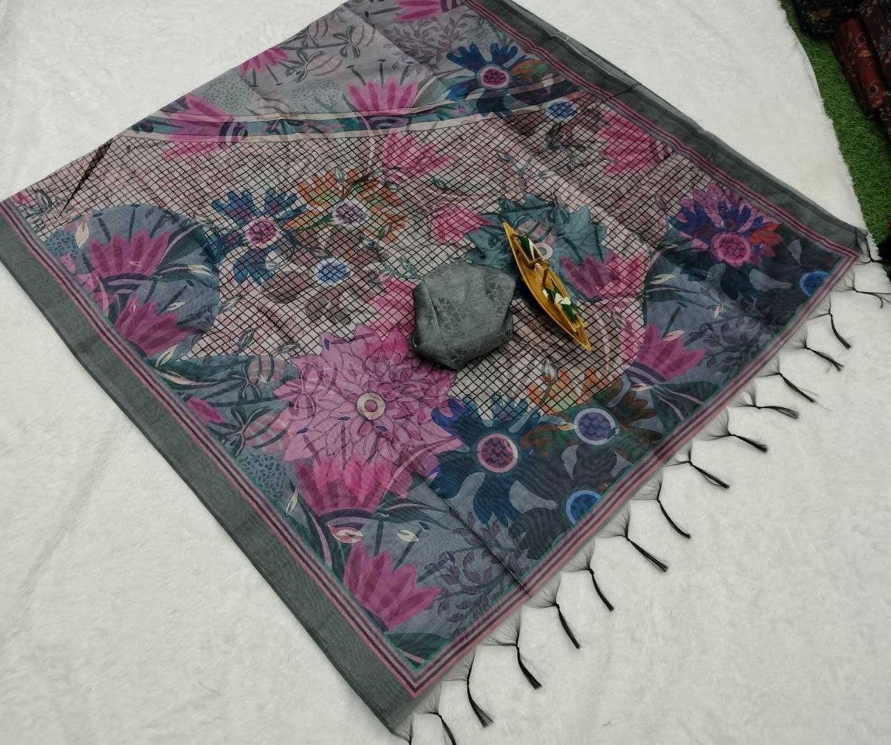 Ynf Soft Silk KESH525 BLACKBERRY RAW SILK VOl-2 Silk Sarees Wholesale Raw Silk Sarees Manufacturer- Kapda Export