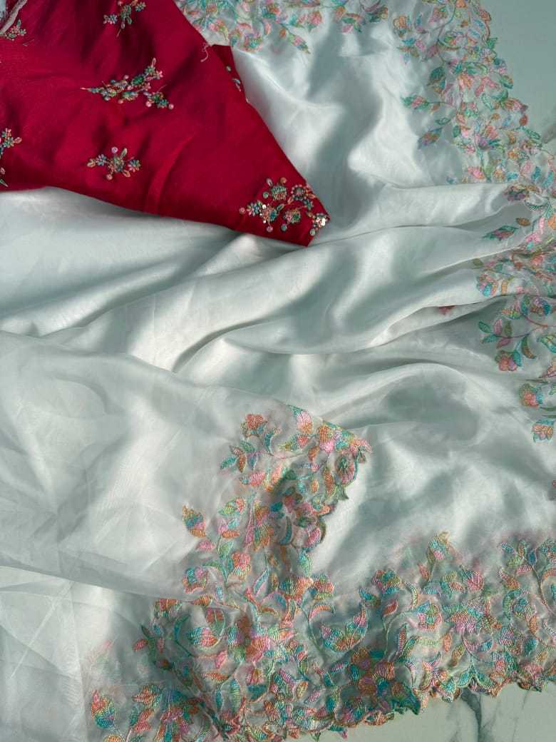 Ynf Tabby Silk RIN178 DAIRY Silk Sarees Festive Collections Wholesale Lightweight Silk Sarees White Silk Sarees Onam Collections Manufacturer- Kapda Export