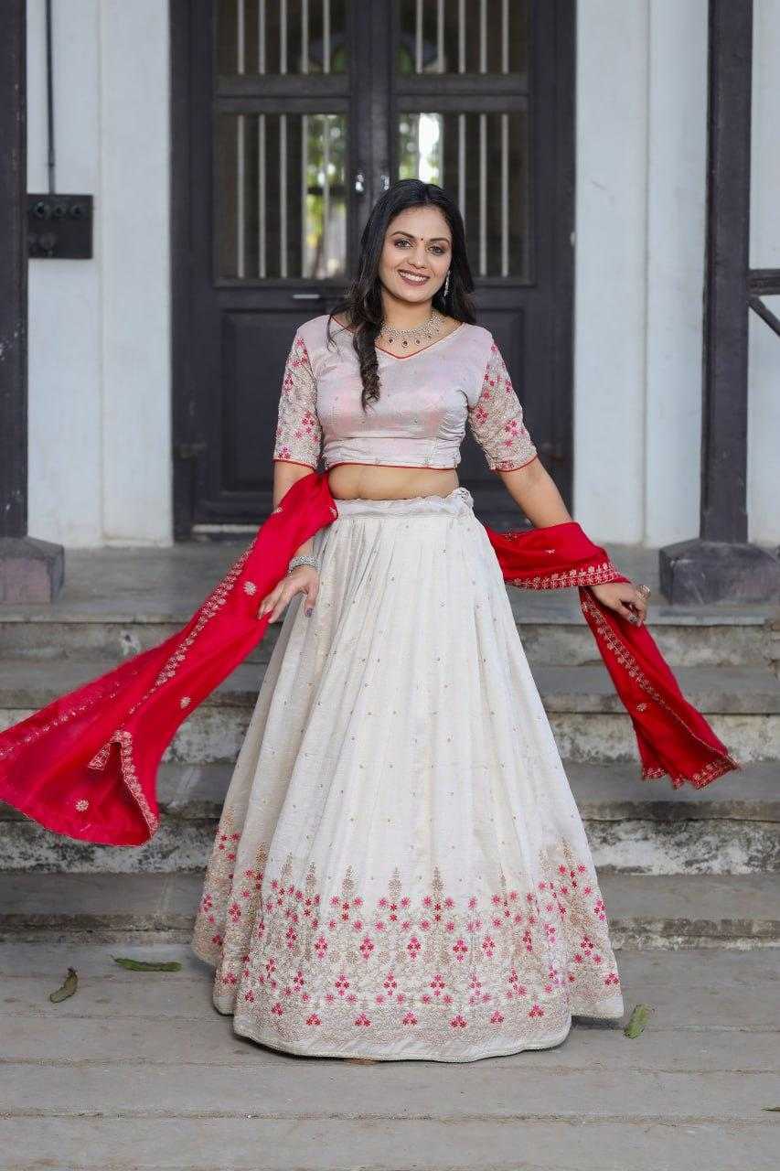Ynf Vichitra Silk KESH511 serene shades Lehengas Wholesale Designer Lehenga Traditional Lehenga White Lehenga Manufacturer- Kapda Export
