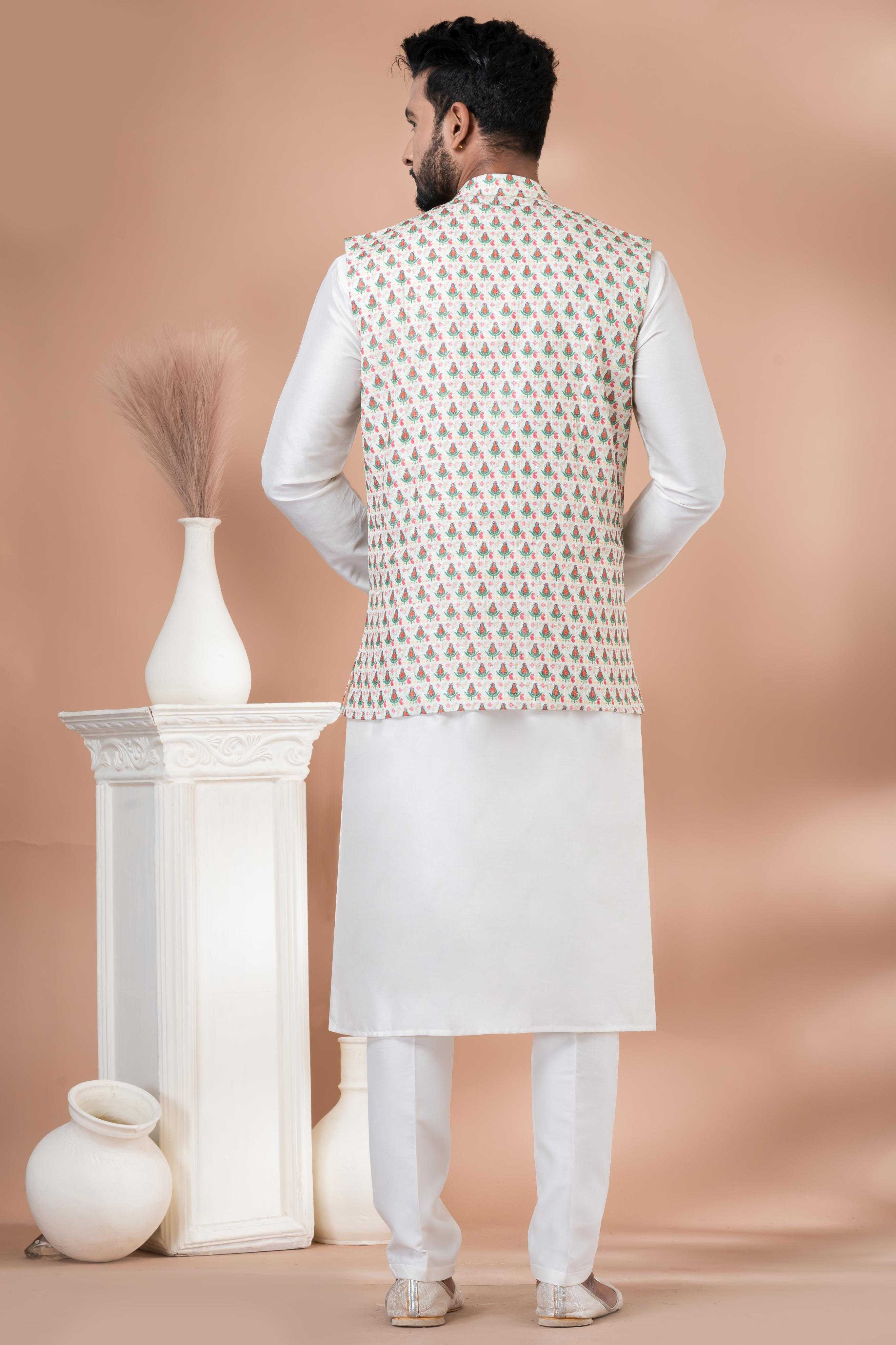 Ynf Viscose RIN223 2353A Mens Wear Festive Collections Wholesale Nehru Jacket Onam Collections Modi Jackets Manufacturer- Kapda Export