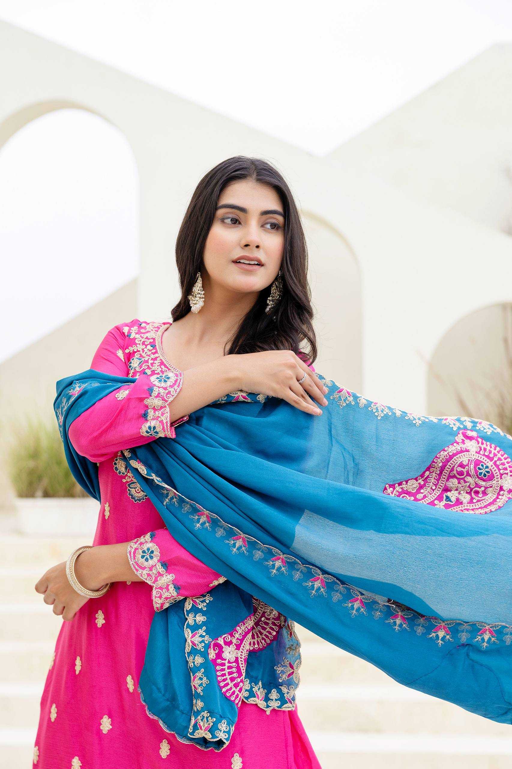 Ynf Chinon RIN197 5014 Suits & Dresses Wholesale Party wear suits Bridal Suits Designer Suits Manufacturer- Kapda Export