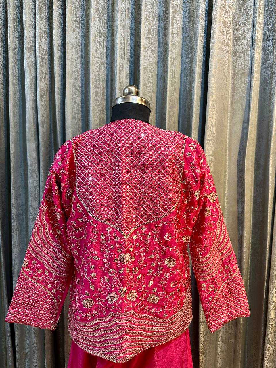 Ynf Chinon Silk KESH558 13 Kurti Wholesale Festive Kurtis Embroidered Kurtis Kurti With Jacket Manufacturer- Kapda Export