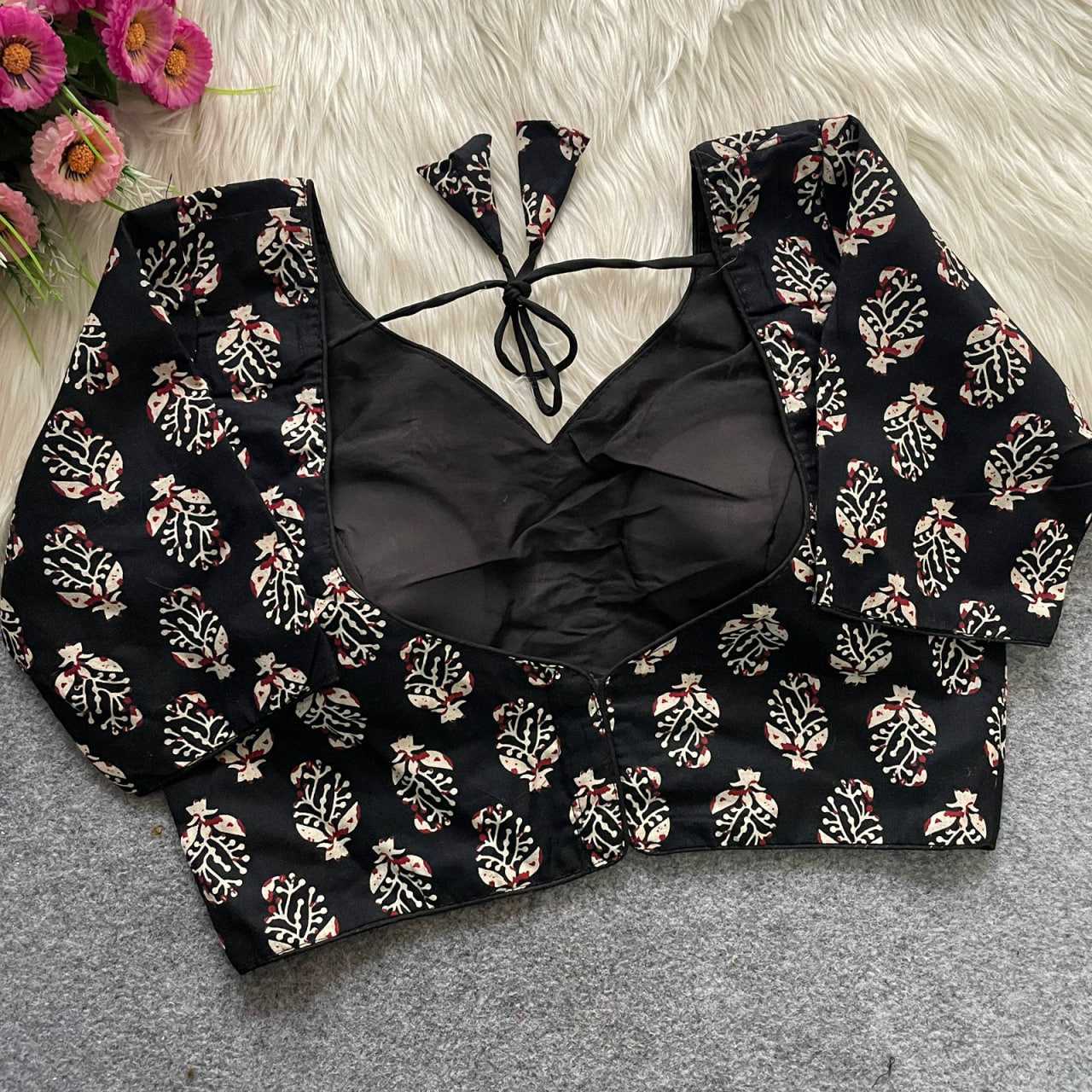 Ynf Cotton KESH426 135 Readymade Blouses Festive Collections Wholesale V-Neck Blouses Cotton Blouse Fashion Blouse Manufacturer- Kapda Export