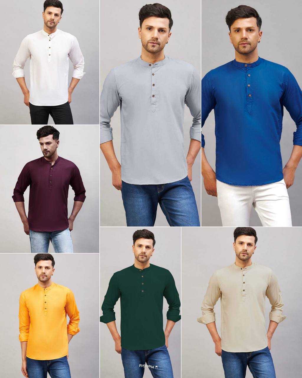 Ynf Cotton RIN125 *Tradition 2.0 Mens Wear Wholesale Mens Kurtas Men Short Kurta Manufacturer- Kapda Export