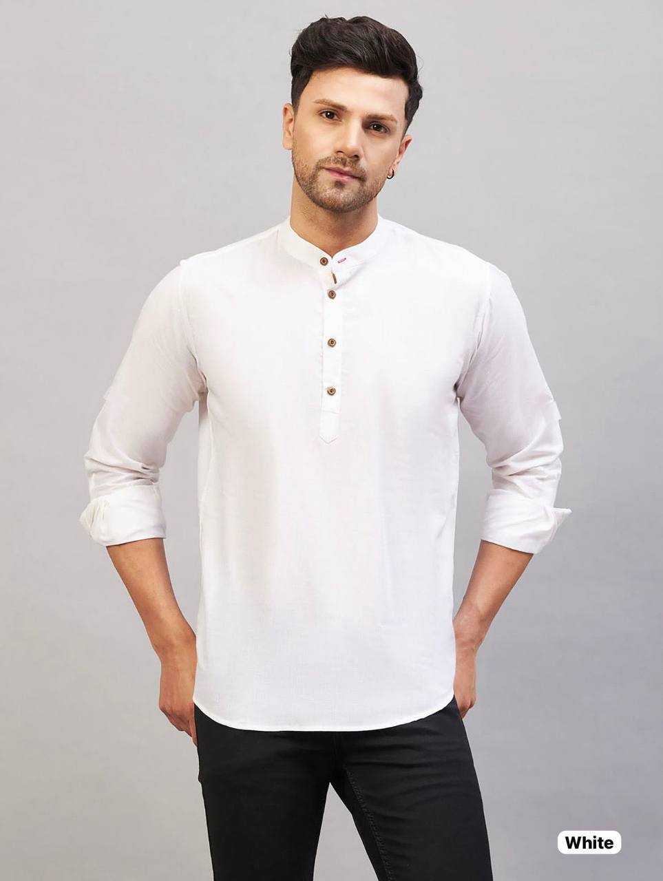 Ynf Cotton RIN125 *Tradition 2.0 Mens Wear Wholesale Mens Kurtas Men Short Kurta Manufacturer- Kapda Export