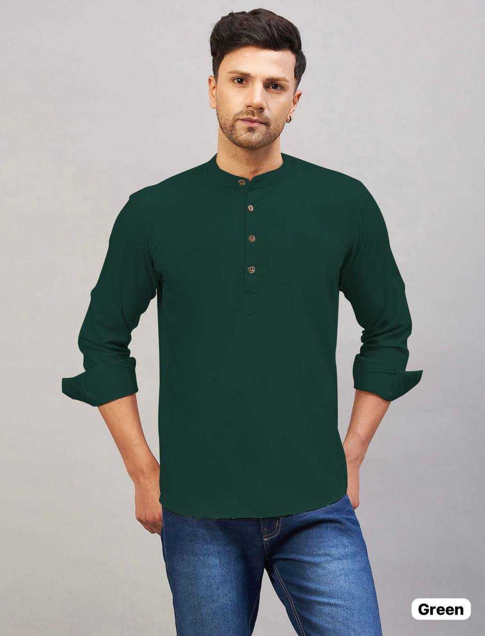 Ynf Cotton RIN125 *Tradition 2.0 Mens Wear Wholesale Mens Kurtas Men Short Kurta Manufacturer- Kapda Export