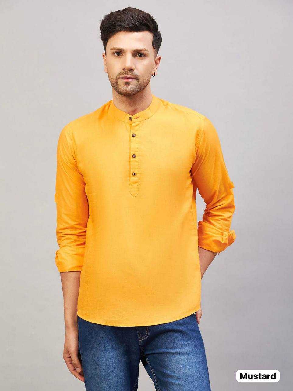 Ynf Cotton RIN125 *Tradition 2.0 Mens Wear Wholesale Mens Kurtas Men Short Kurta Manufacturer- Kapda Export