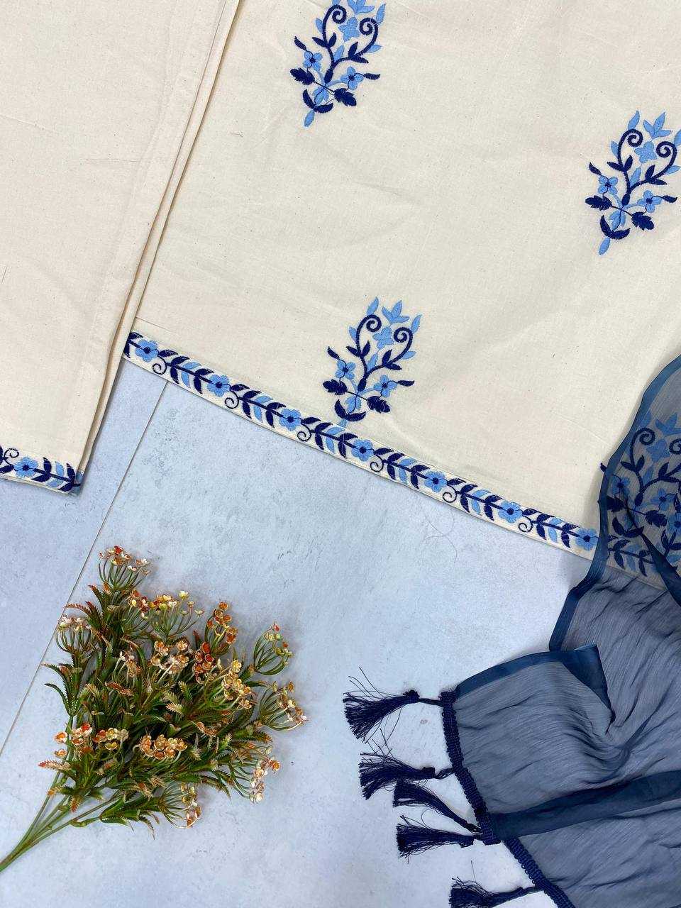 Ynf Cotton RIN141 1983 Suits & Dresses Festive Collections Wholesale Embroidered Dresses Cotton Dresses Sleeveless Dresses Manufacturer- Kapda Export