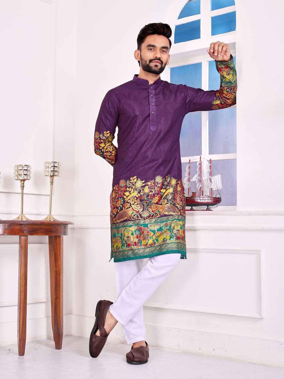 Ynf Dola Silk RIN131 LOVE BIRDS 02 Couple Wear Wholesale Couple Matching Ethnic Outfits Festive Matching Couple Dresses Party Wear Couple Ethnic Collection Manufacturer- Kapda Export