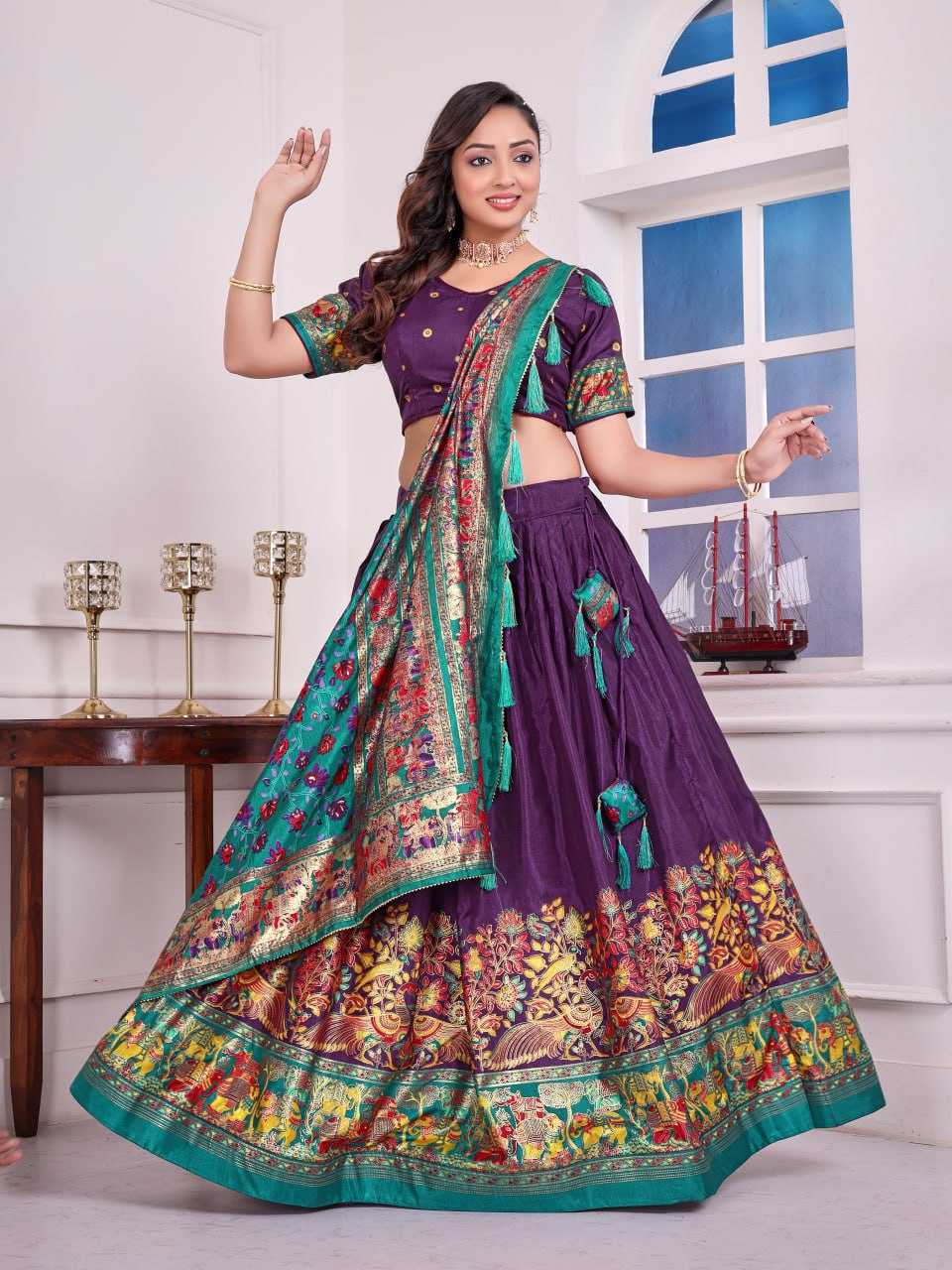 Ynf Dola Silk RIN131 LOVE BIRDS 02 Couple Wear Wholesale Couple Matching Ethnic Outfits Festive Matching Couple Dresses Party Wear Couple Ethnic Collection Manufacturer- Kapda Export