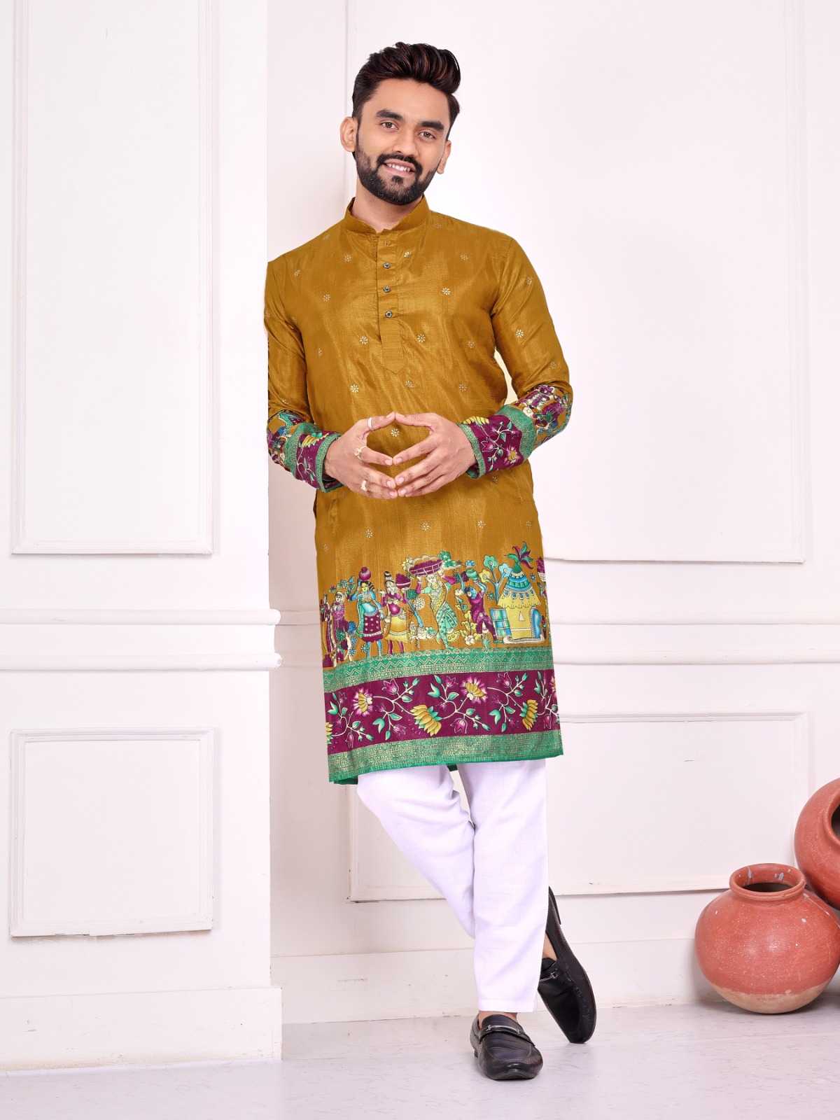 Ynf Dola Silk RIN183 SWEET HEART-2 Couple Wear Wholesale Couple Matching Ethnic Outfits Festive Matching Couple Dresses Party Wear Couple Ethnic Collection Manufacturer- Kapda Export