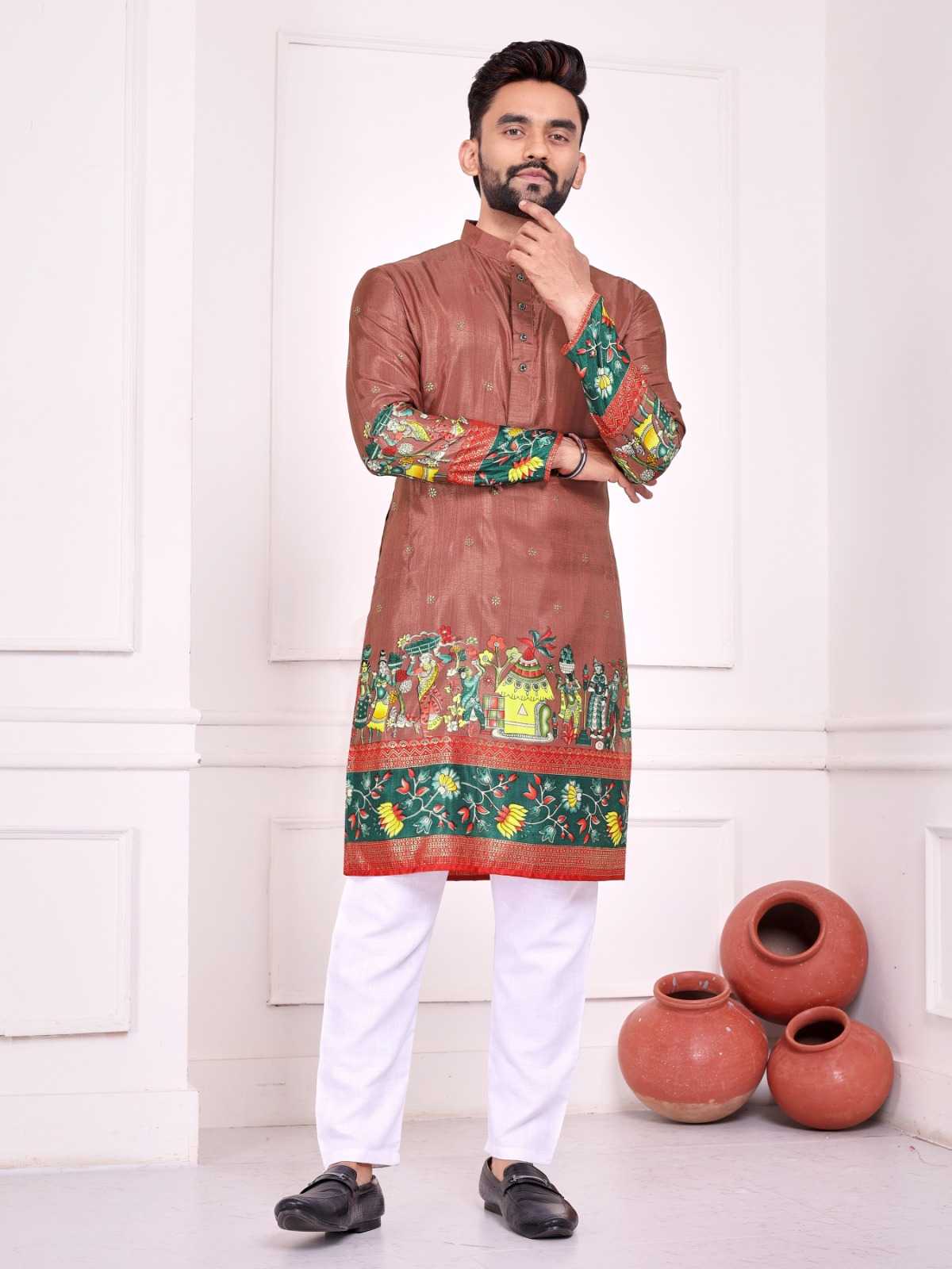 Ynf Dola Silk RIN183 SWEET HEART-2 Couple Wear Wholesale Couple Matching Ethnic Outfits Festive Matching Couple Dresses Party Wear Couple Ethnic Collection Manufacturer- Kapda Export