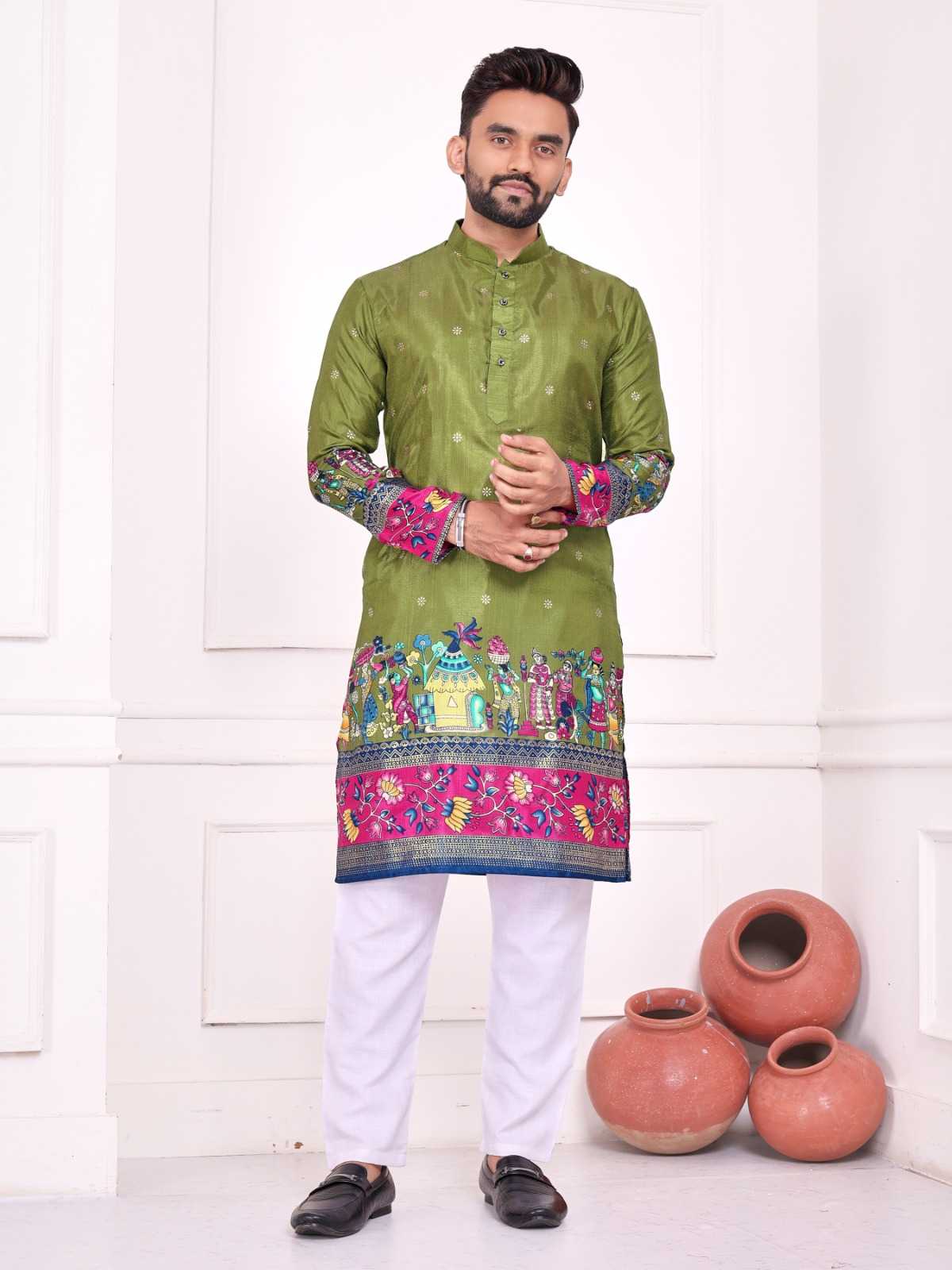 Ynf Dola Silk RIN183 SWEET HEART-2 Couple Wear Wholesale Couple Matching Ethnic Outfits Festive Matching Couple Dresses Party Wear Couple Ethnic Collection Manufacturer- Kapda Export