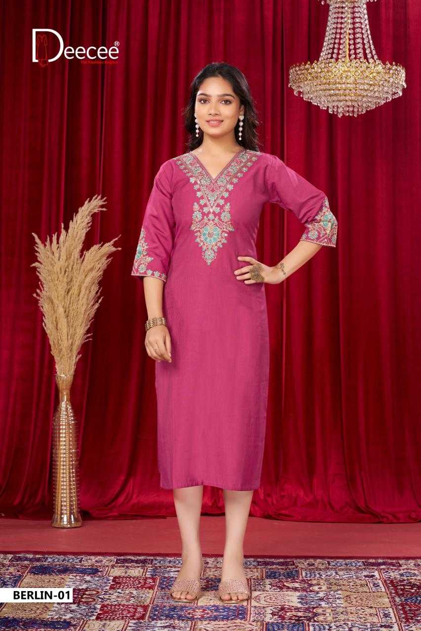 Ynf Fancy RIN190 DEECEE BERLIN Setwise Collections Wholesale Kurtis Catalogs Manufacturer- Kapda Export