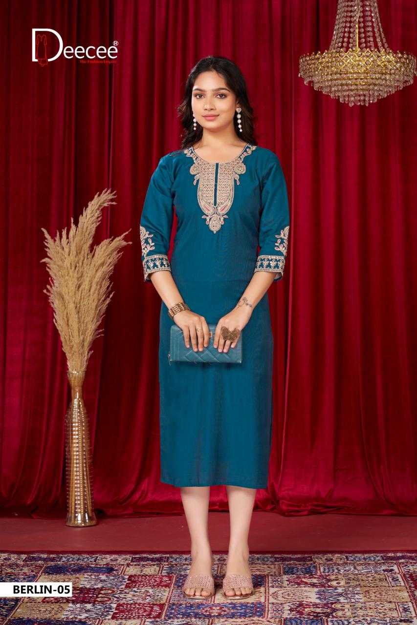 Ynf Fancy RIN190 DEECEE BERLIN Setwise Collections Wholesale Kurtis Catalogs Manufacturer- Kapda Export