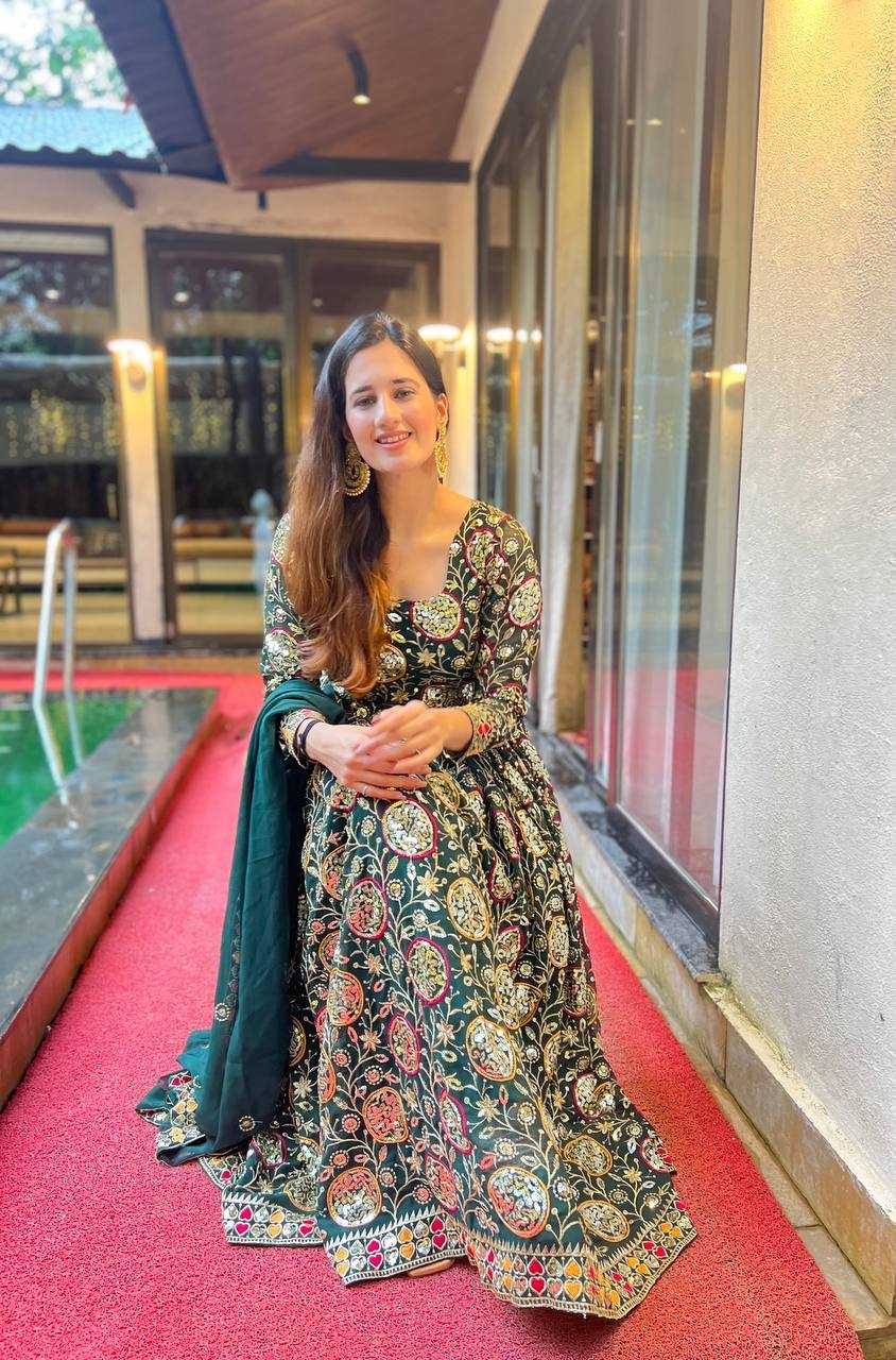 Ynf Faux Georgette KESH515 1178 Suits & Dresses Festive Collections Wholesale Anarkali Suits Independence Day Collections Manufacturer- Kapda Export