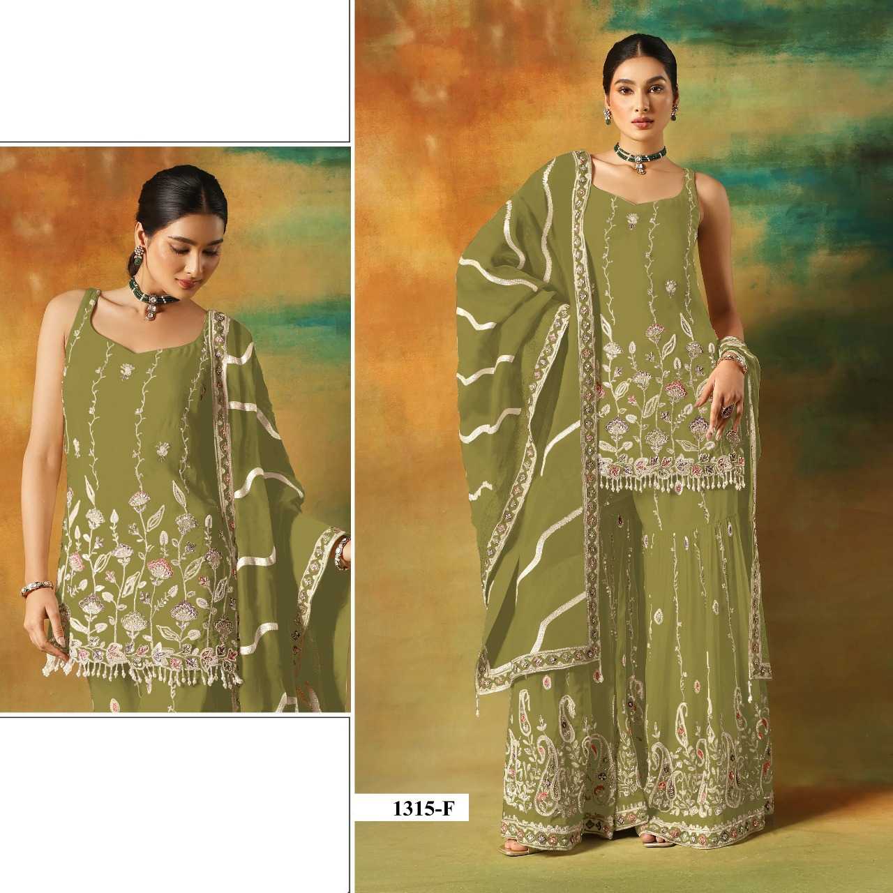 Ynf Faux Georgette RIN197 5023 Suits & Dresses Wholesale Party wear suits Bridal Suits Designer Suits Manufacturer- Kapda Export