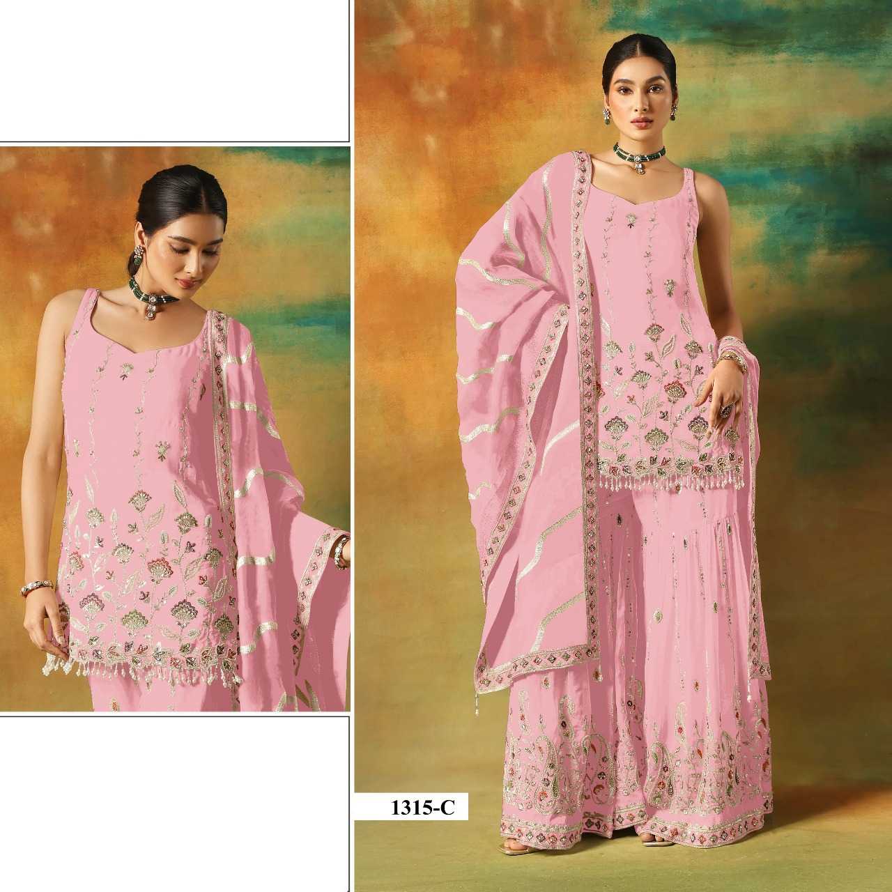 Ynf Faux Georgette RIN197 5023 Suits & Dresses Wholesale Party wear suits Bridal Suits Designer Suits Manufacturer- Kapda Export