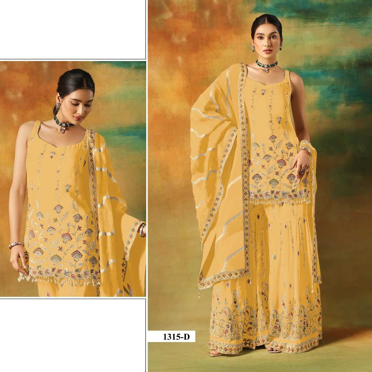 Ynf Faux Georgette RIN197 5023 Suits & Dresses Wholesale Party wear suits Bridal Suits Designer Suits Manufacturer- Kapda Export