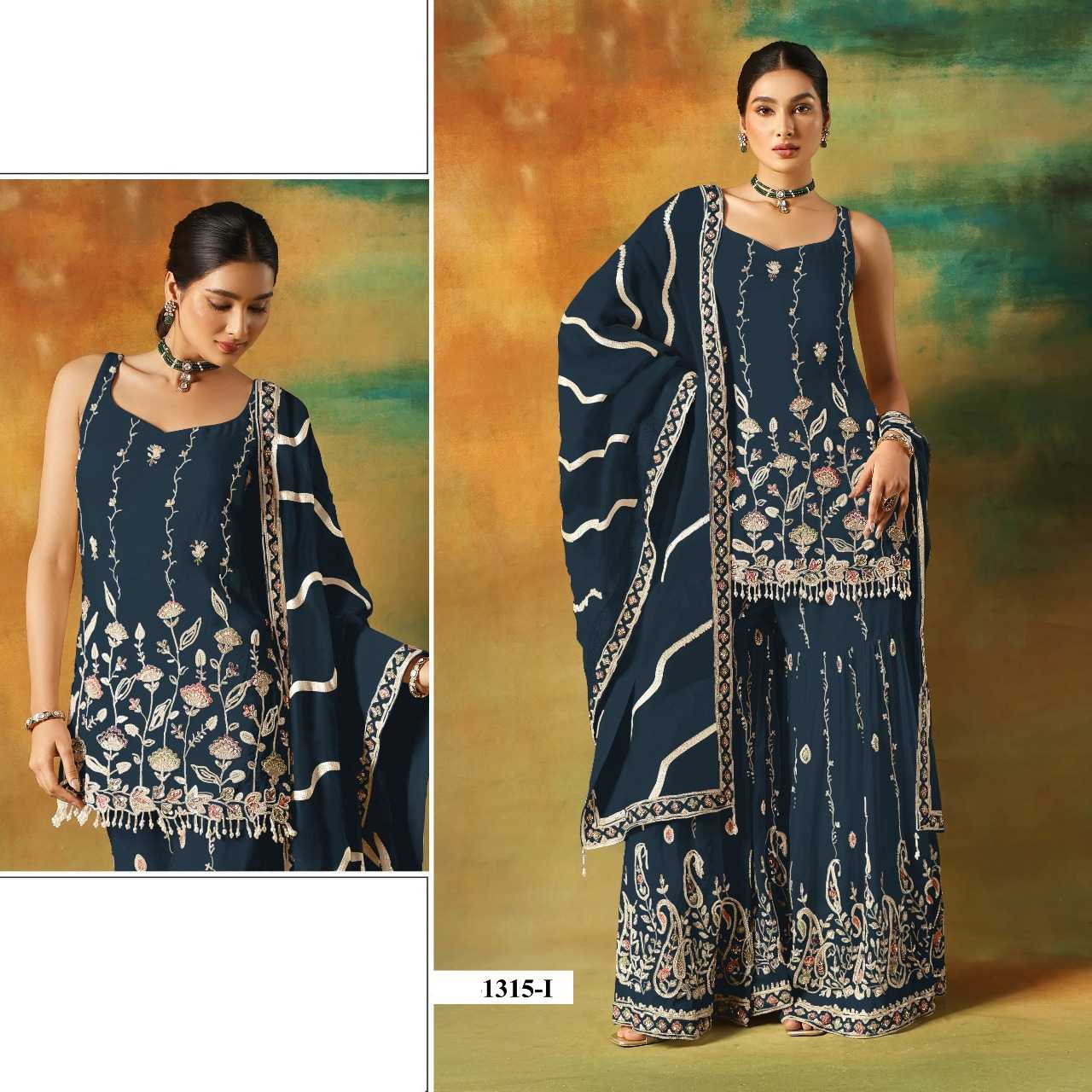 Ynf Faux Georgette RIN197 5023 Suits & Dresses Wholesale Party wear suits Bridal Suits Designer Suits Manufacturer- Kapda Export