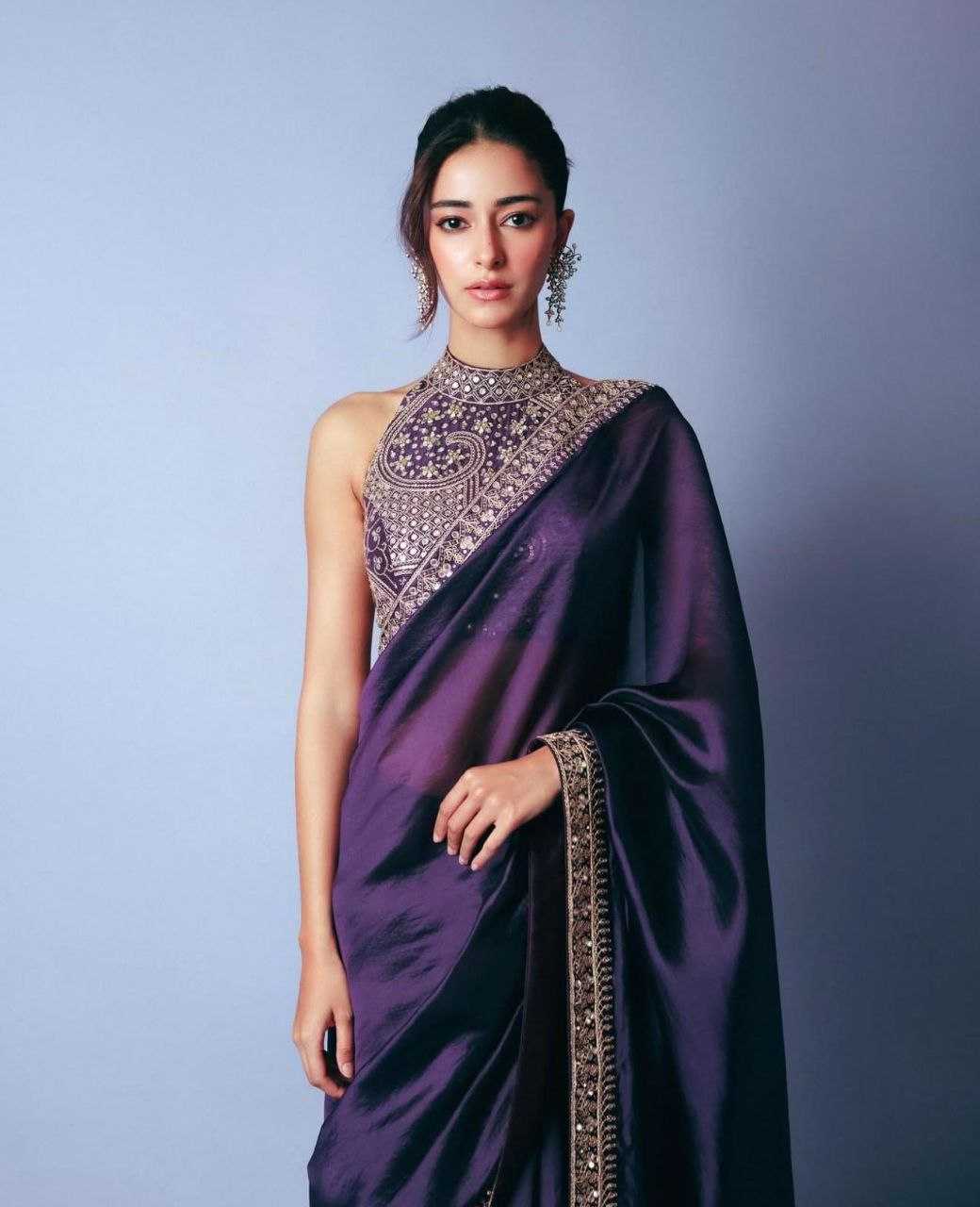 Ynf FENDY KESH588 524 Sarees Bollywood Collections Wholesale Party Wear Sarees Fancy Sarees Lace Border Sarees Ananya Pandey Sarees Manufacturer- Kapda Export