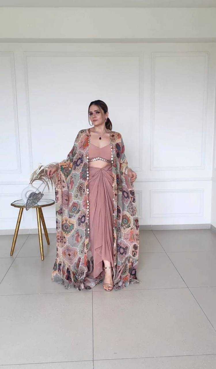 Ynf Fiona Silk RIN110 134 Kurti Wholesale Indo-Western Kurtis Kurti With Jacket Manufacturer- Kapda Export