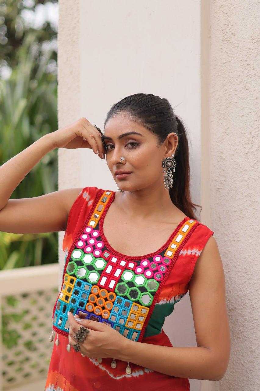 Ynf Georgette KESH491 9267 Kurti Wholesale Ladies Kurti Georgette Kurti Bandhani Kurtis Manufacturer- Kapda Export