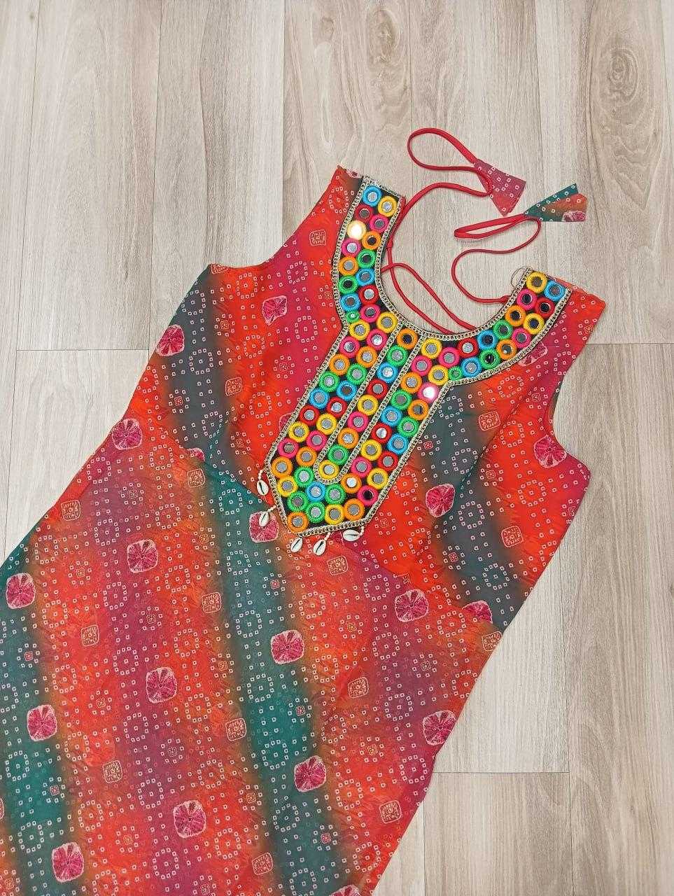 Ynf Georgette KESH491 9267 Kurti Wholesale Ladies Kurti Georgette Kurti Bandhani Kurtis Manufacturer- Kapda Export