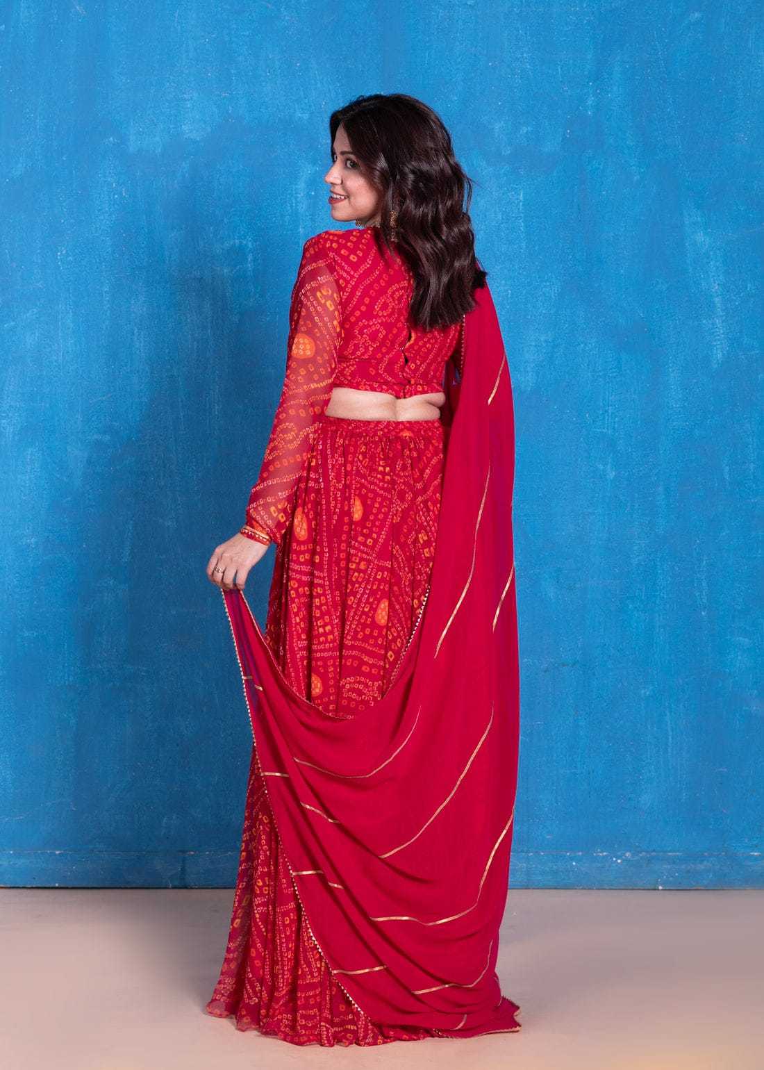 Ynf Georgette RIN157 LEHENGA-10 Lehengas Plus Size Collections Wholesale Printed Lehenga Georgette Lehenga Red Lehenga Manufacturer- Kapda Export