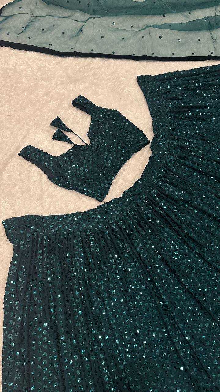 Ynf Georgette RIN213 1062 Lehengas Wholesale Fancy Lehenga Heavy Lehenga Sequins Lehenga Manufacturer- Kapda Export