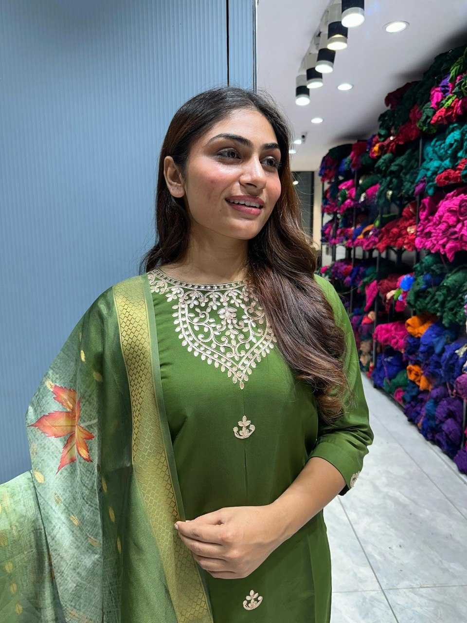 Ynf Heavy Roman Silk KESH601 205 Kurti Wholesale Designer Kurtis Silk Kurtis Gota Patti Kurtis Manufacturer- Kapda Export