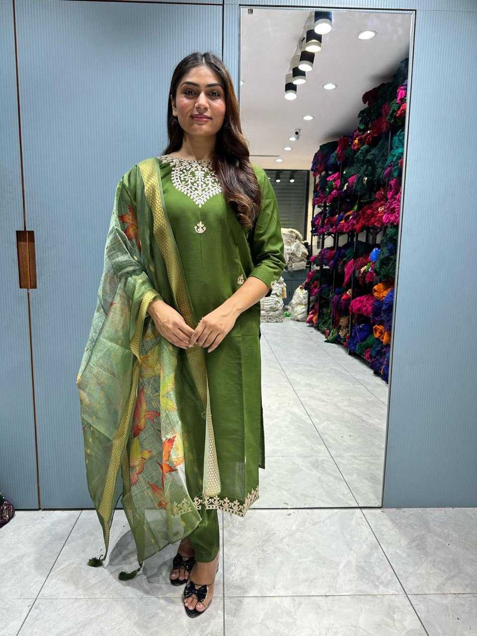 Ynf Heavy Roman Silk KESH601 205 Kurti Wholesale Designer Kurtis Silk Kurtis Gota Patti Kurtis Manufacturer- Kapda Export