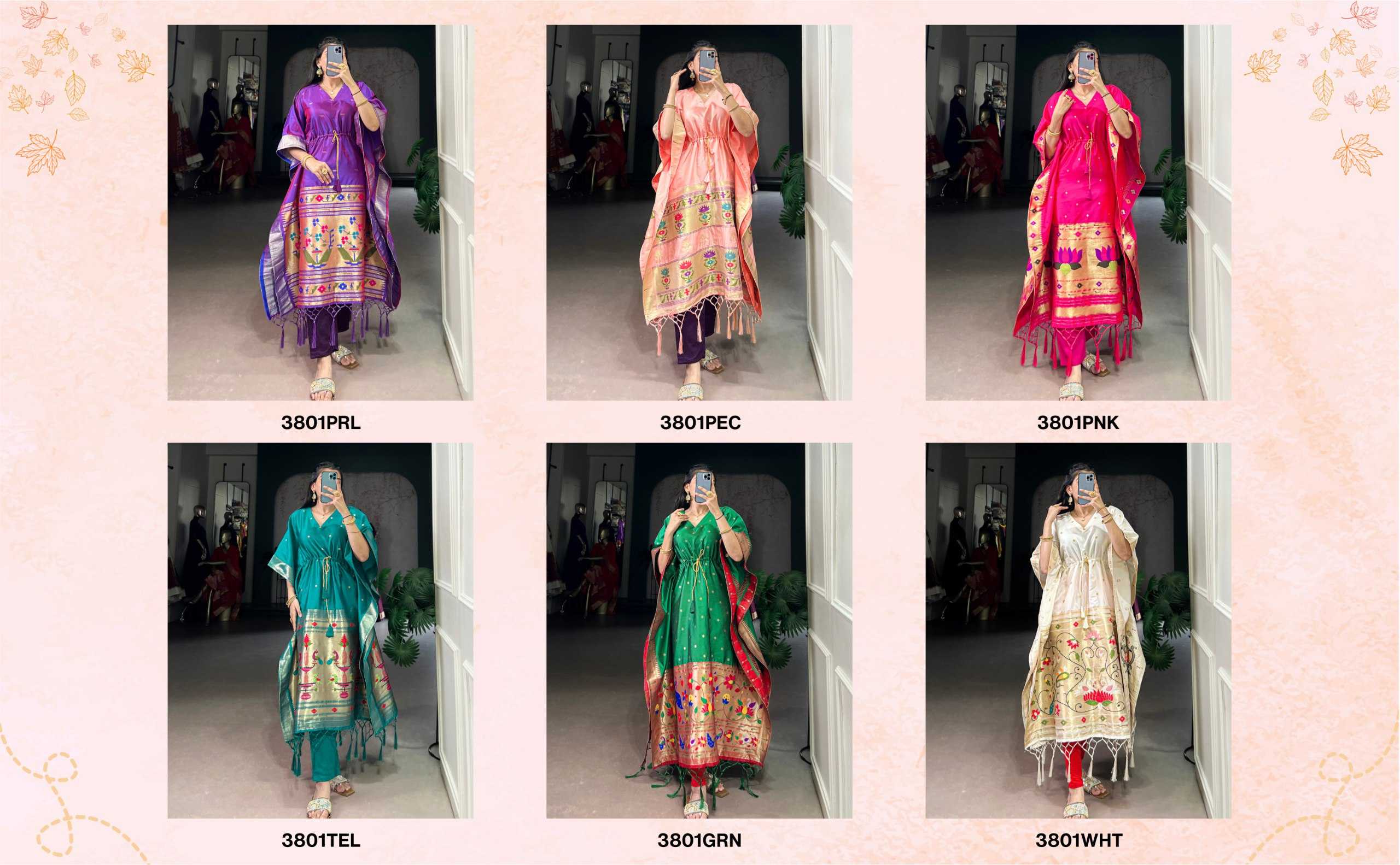 Ynf Jacquard KESH134 3801 Suits & Dresses Wholesale Embroidery Suits Zari Work Suit Kaftan Dresses Manufacturer- Kapda Export